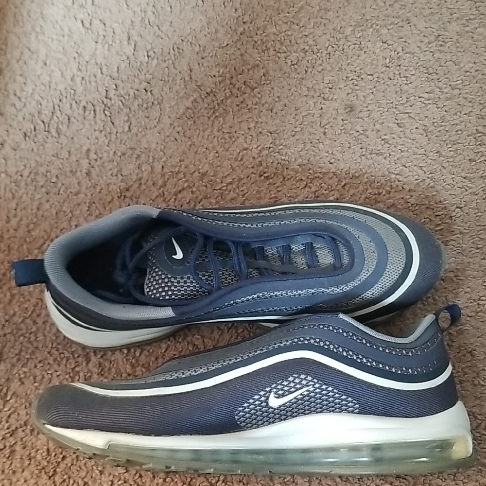 Nike Navy and Gray Air Max 97 Sneakers